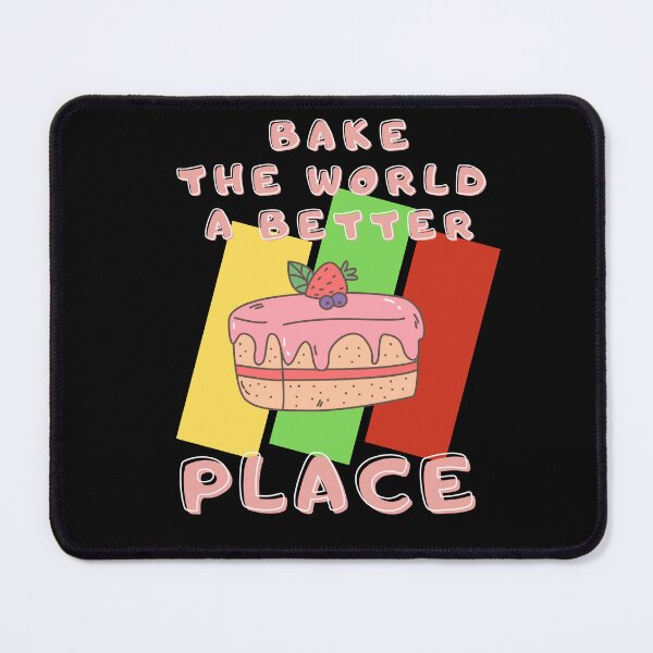 Item preview, You Bake The World A Better Place with retro background designed and sold by awCurve.