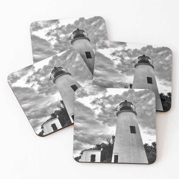 Item preview, Turkey Point Lighthouse B&W designed and sold by Linda Sannuti.