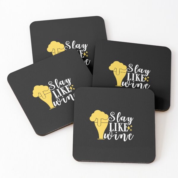 Item preview, Slay like wine Quote, Wine Lover Gift, Wine Drinker, Typography Quote, Alcohol Quotes designed and sold by thedazzlingmonk.