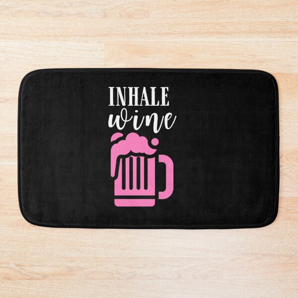 Item preview, Inhale wine Quote, Wine Lover Gift, Wine Drinker, Typography Quote, Alcohol Quotes designed and sold by thedazzlingmonk.