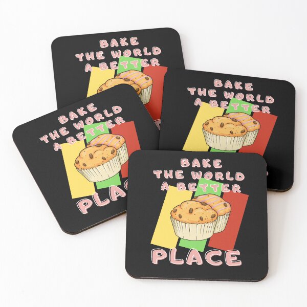 Item preview, You Bake The World A Better Place with retro background designed and sold by awCurve.