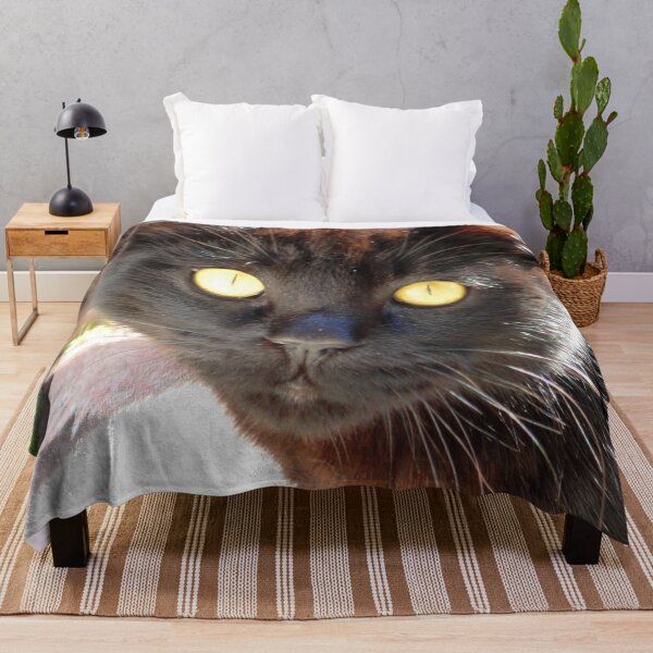 Item preview, ANIMALS #105 - Black Cat - Yellow-Green Eyes - Full Face designed and sold by DEL-Productions.