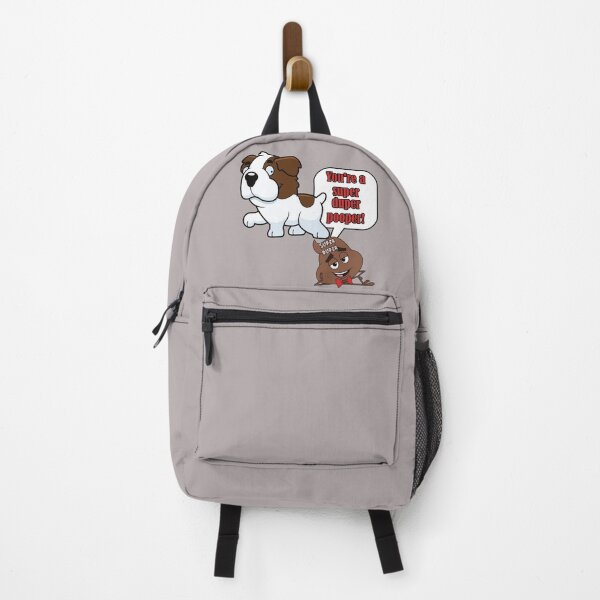 Item preview, You're a Super Duper Pooper! Funny St. Bernard Doggo Cartoon Humorous Poop designed and sold by JoyOfHopeStore.