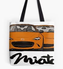 MX5 Miata Generations Orange T-Shirt Tote Bag