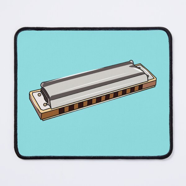 Item preview, Harmonica cartoon illustration designed and sold by Misscartoon.