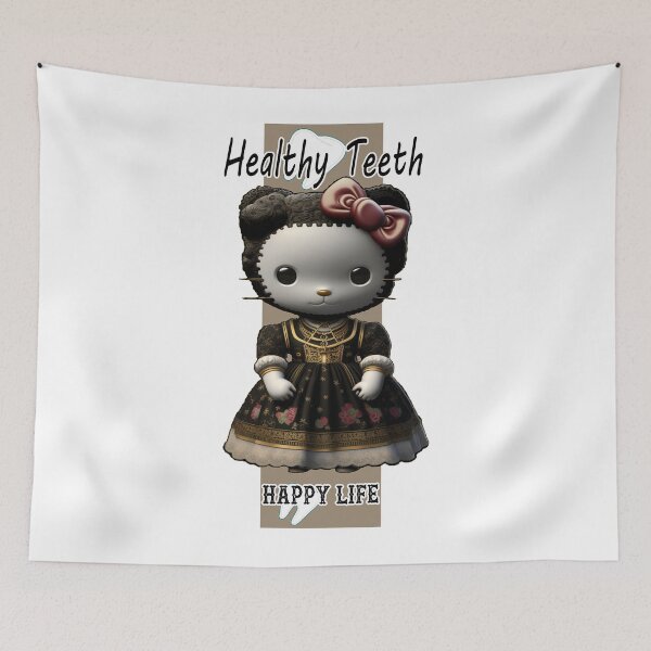 Item preview, Healthy Teeth Happy Life: Cute Cat Healthy Advices designed and sold by JEK Designer ⭐⭐⭐⭐⭐ (5.0).