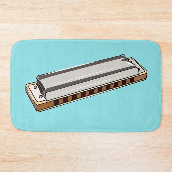 Item preview, Harmonica cartoon illustration designed and sold by Misscartoon.