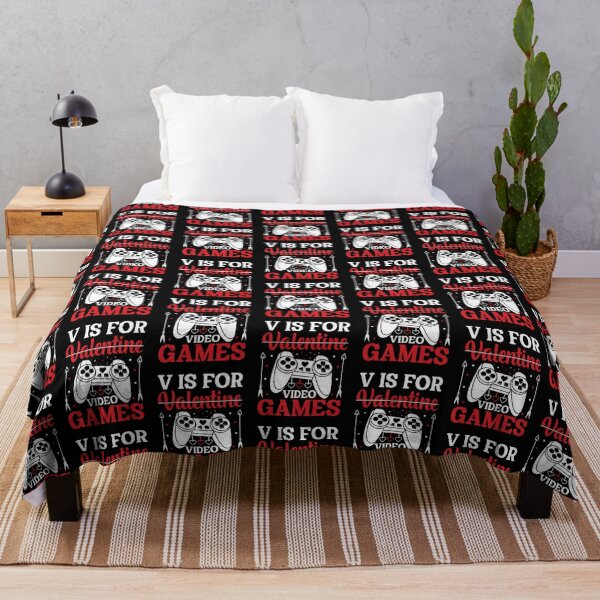 Item preview, V is For Valentine Video Games - Cute Valentine's Day Design for Game Lovers by FanityPrints designed and sold by FanityPrints.