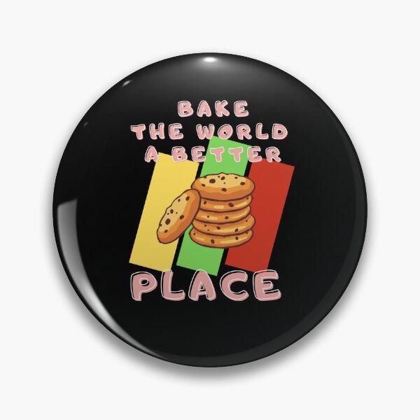 Item preview, You Bake The World A Better Place with retro background designed and sold by awCurve.
