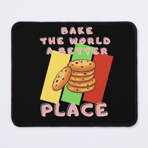 Item preview, You Bake The World A Better Place with retro background designed and sold by awCurve.