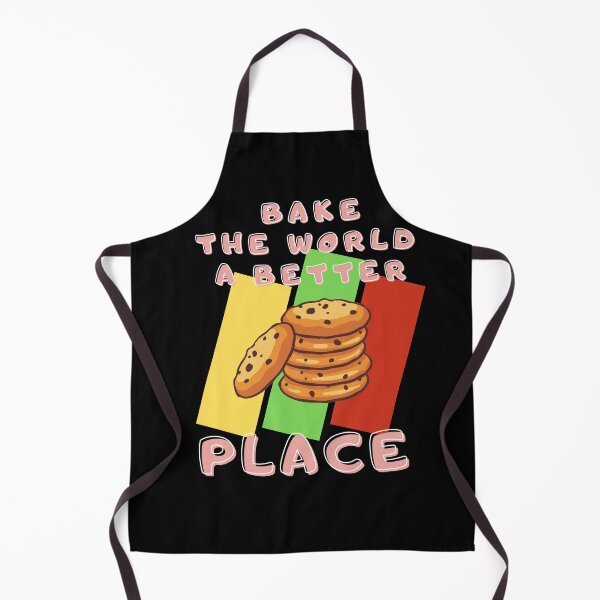 Item preview, You Bake The World A Better Place with retro background designed and sold by awCurve.