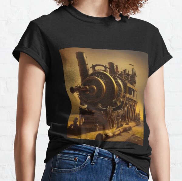 The painting depicts a barge filled with people who are heading down a river Classic T-Shirt