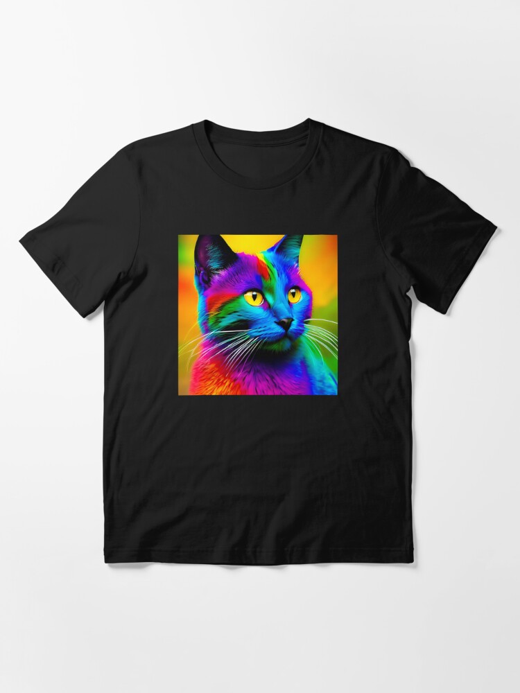 Rainbow Watercolor Kitten Original Version' Unisex Long Sleeve