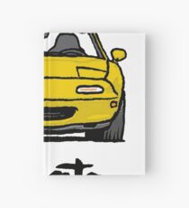 MX5 Miata NA Yellow Hardcover Journal
