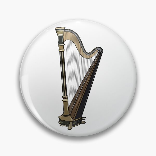 Item preview, Harp cartoon illustration designed and sold by Misscartoon.