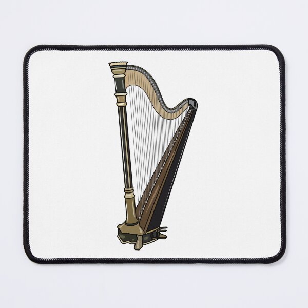 Item preview, Harp cartoon illustration designed and sold by Misscartoon.