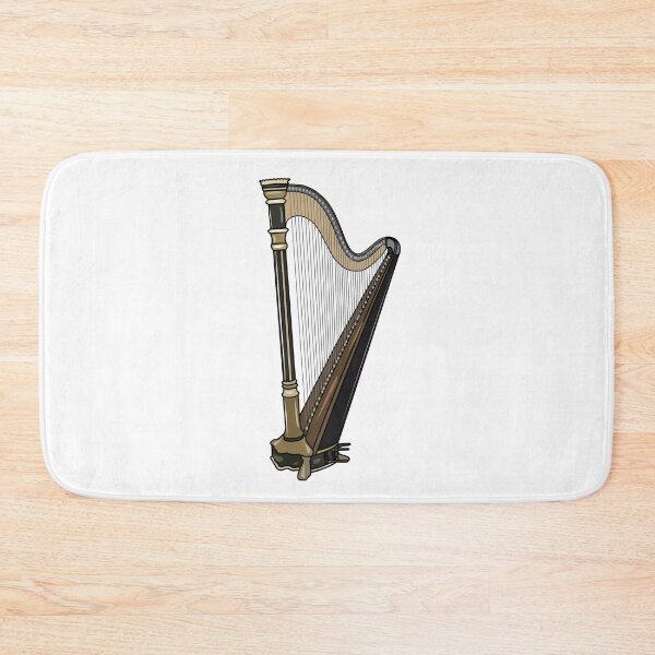 Item preview, Harp cartoon illustration designed and sold by Misscartoon.