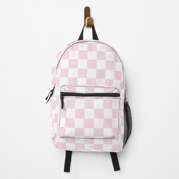 Item preview, retro light pink gingham pattern designed and sold by mckhowdesign.