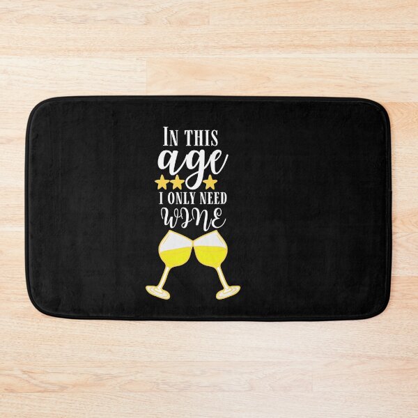 Item preview, In this age I only need wine Quote, Wine Lover Gift, Wine Drinker, Typography Quote, Alcohol Quotes designed and sold by thedazzlingmonk.