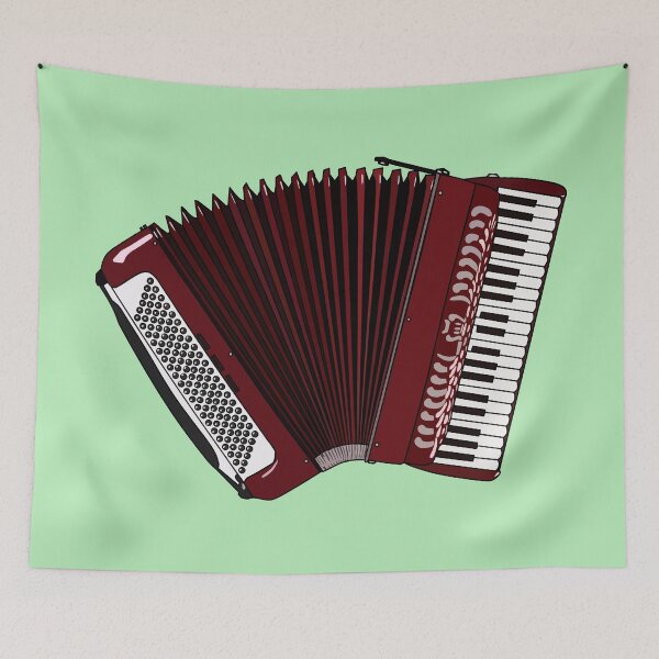 Item preview, Accordion cartoon illustration designed and sold by Misscartoon.