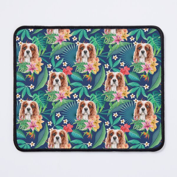 Item preview, Tropical Blenheim Cavalier King Charles Spaniel designed and sold by lulupetart.
