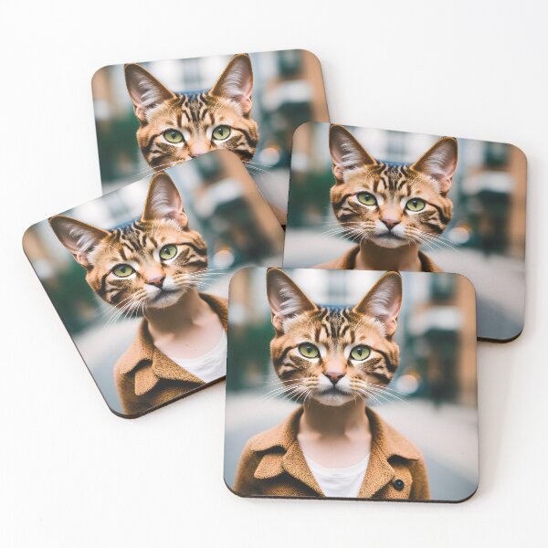 Item preview, Humanoid Cat - Modern Digital Art designed and sold by Ai-michiart.
