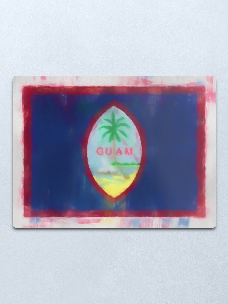 Alternate view of Guam Flag Reworked No. 66, Series 1 Metal Print