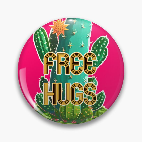 Item preview, Free Hugs Cactus 2 designed and sold by JoanNinjaHen.