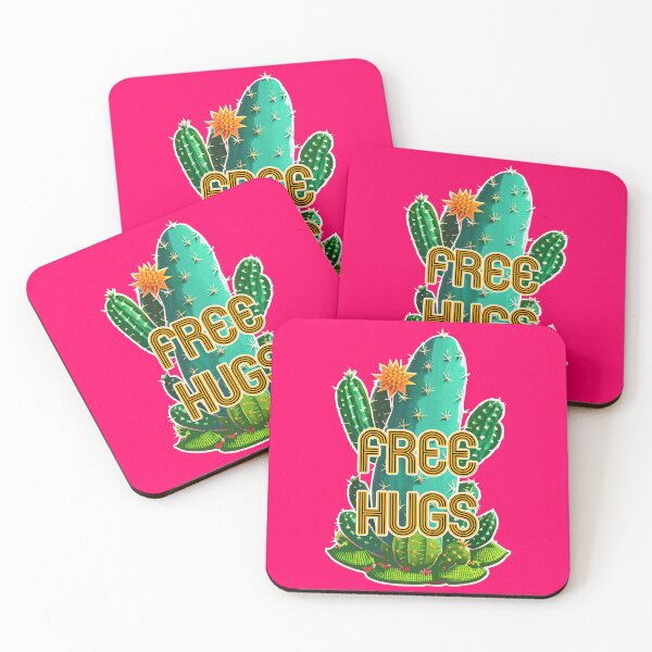 Item preview, Free Hugs Cactus 2 designed and sold by JoanNinjaHen.