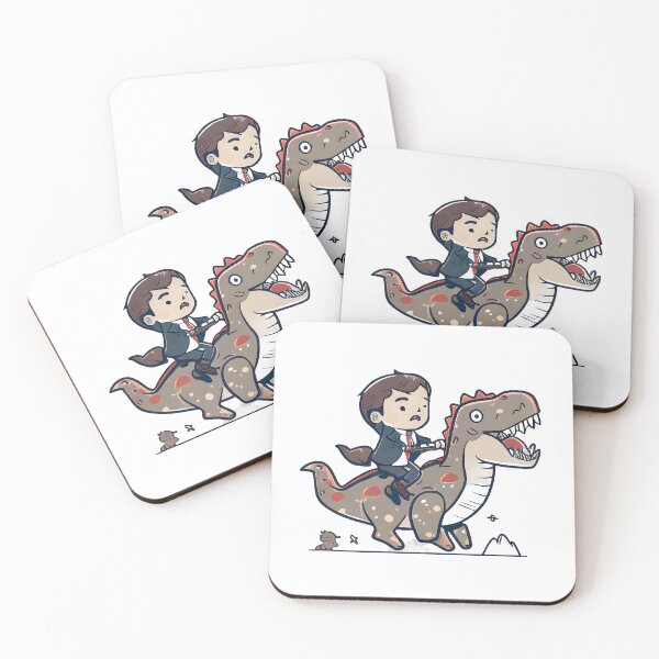 Item preview, Cute T-Rex with Rider designed and sold by PlanetDino.