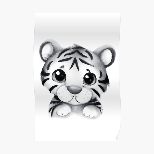 Baby White Tiger No. 2 — The Animal Print Shop