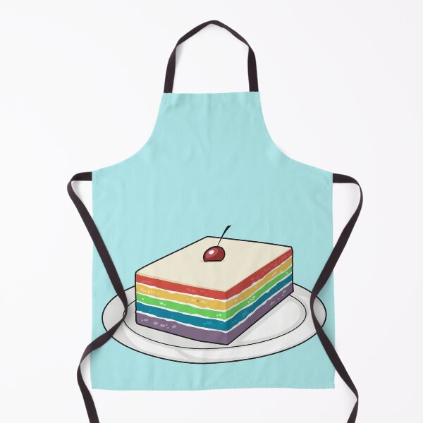 Item preview, Rainbow cake cartoon illustration designed and sold by Misscartoon.
