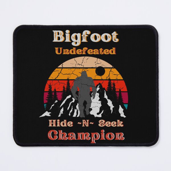 Item preview, Bigfoot, Undefeated Hide ~N~ Seek Champion (Retro Crackle Sunset) designed and sold by Fhfarms.