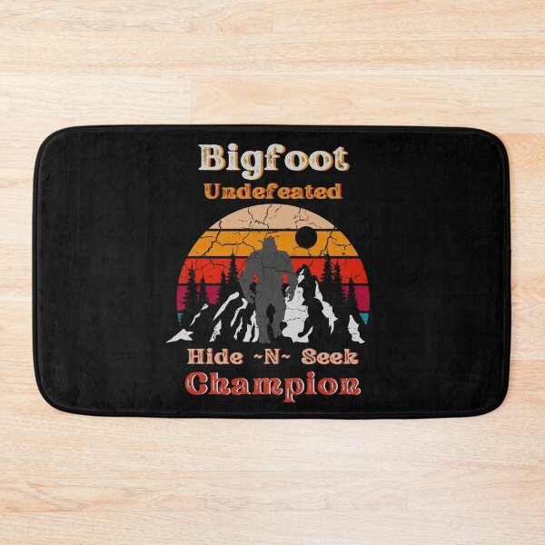 Item preview, Bigfoot, Undefeated Hide ~N~ Seek Champion (Retro Crackle Sunset) designed and sold by Fhfarms.