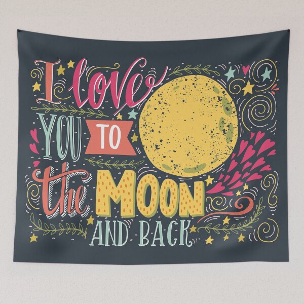 Item preview, I love you to the moon and back.. designed and sold by Blue Ink Studio.
