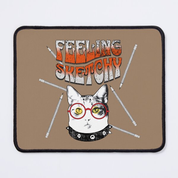 Item preview, Feeling Sketchy Cat designed and sold by Popworks.