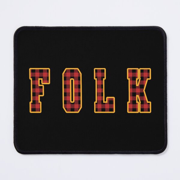 Item preview, Folk written in Plaid Varsity Letters Gold designed and sold by Grepthor.