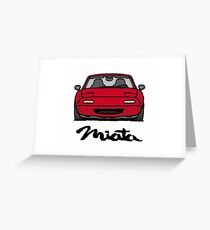 MX5 Miata NA Red Greeting Card