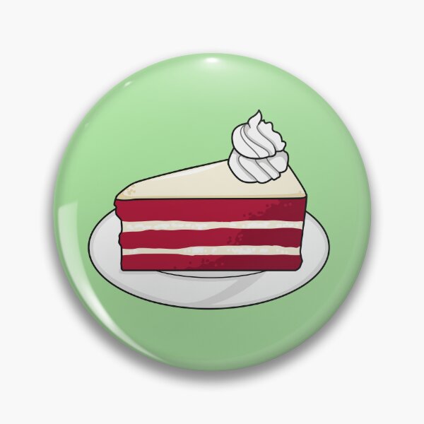 Item preview, Red velvet cake cartoon illustration designed and sold by Misscartoon.