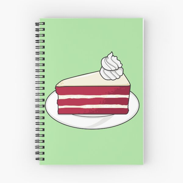 Item preview, Red velvet cake cartoon illustration designed and sold by Misscartoon.