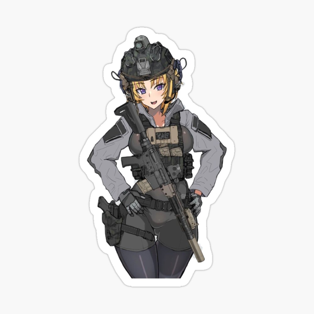 Anime Girls with Guns - Here you go Dan. Some FNX-45 tactical for your  armed anime girl fix. Or as I like to call it, the Plastic Meat Tenderizer.  https://www.pixiv.net/member_illust.php?mode=medium&illust_id=57333062 -Gun  Dae |