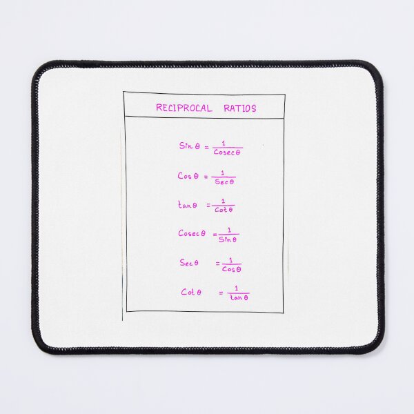 Item preview, reciprocal ratios in trigonometry handwritten poster designed and sold by KARTICK DUTTA.