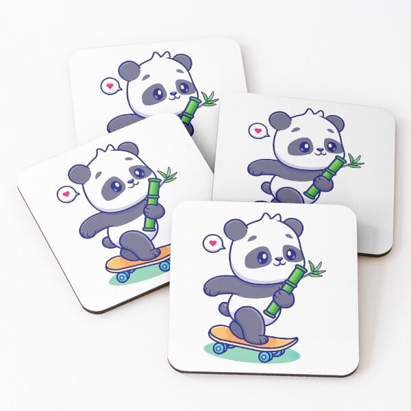 Item preview, Panda On A Skateboard, Skate, Skateboard designed and sold by Skateboard-Art.