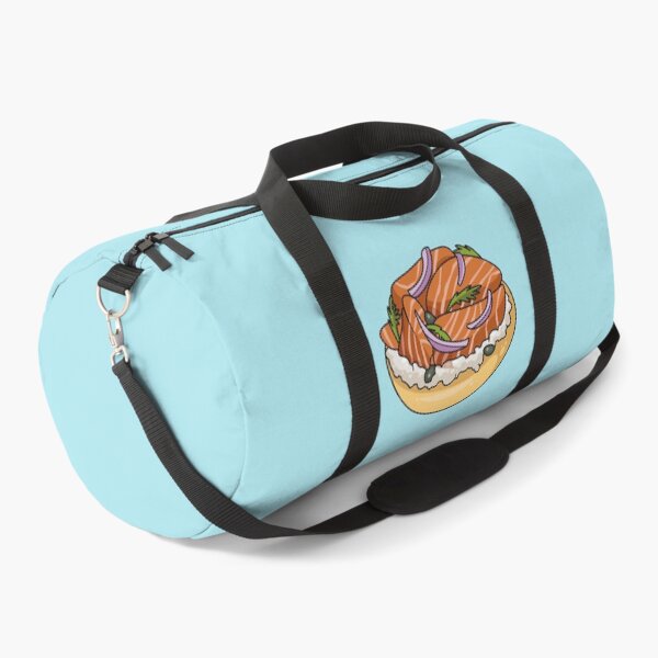 Item preview, Salmon bagel cartoon illustration designed and sold by Misscartoon.