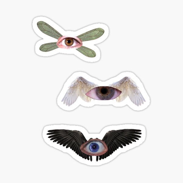 check out my other stickers bae #eye #weirdcore #cybercore #angelcore  #angel #eyewithwings #weird #goth #emo …