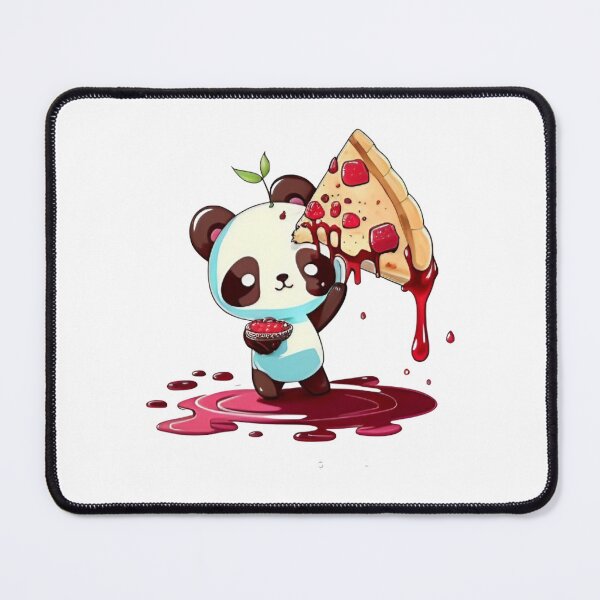 Item preview, Panda eating cherry pie - panda eating stickers designed and sold by dreamwish.