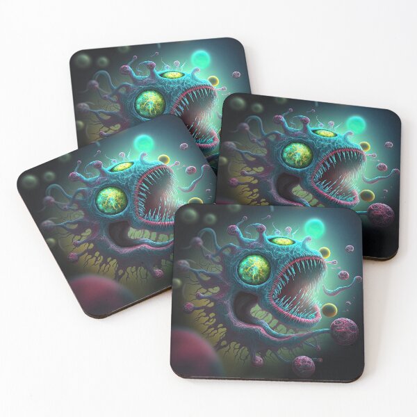 Aperçu de l'œuvre Monstre microbe créée et vendue par VectorVisions.