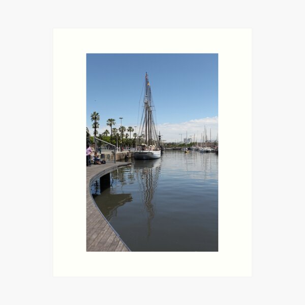 Item preview, Spain schooner Saint Elena in the old port of Barcelona designed and sold by mrivserg.