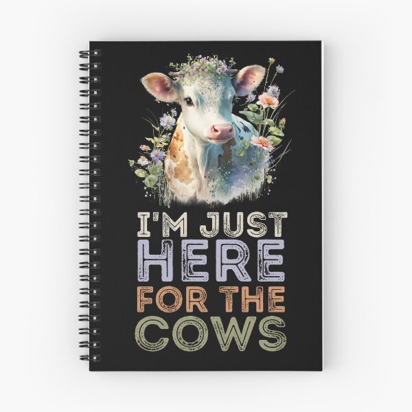 Item preview, I'm just here for the Cows - Lovely Cow painting designed and sold by FarmsteadAcers.
