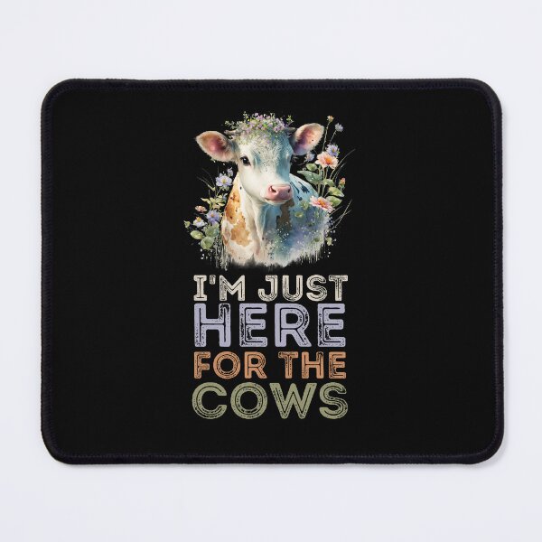 Item preview, I'm just here for the Cows - Lovely Cow painting designed and sold by FarmsteadAcers.